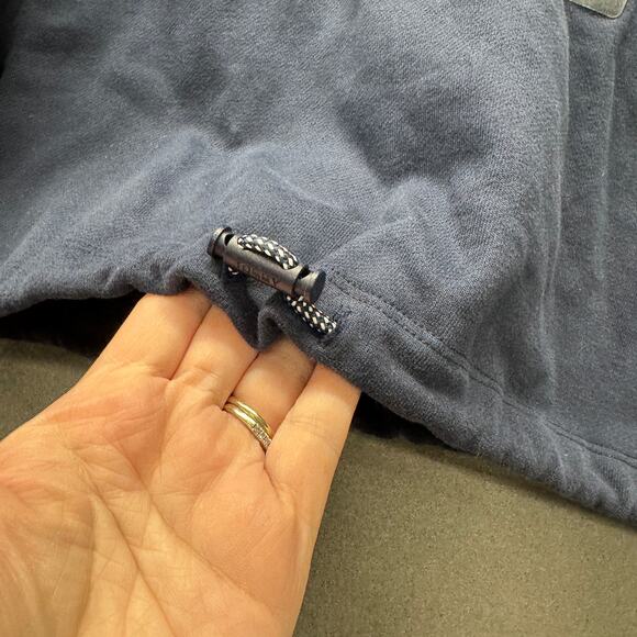 Tommy Hilfiger Hoodie Womens Large Blue 1/2 Zip Cropped Pullover Tommy Jeans NEW - Picture 6 of 10